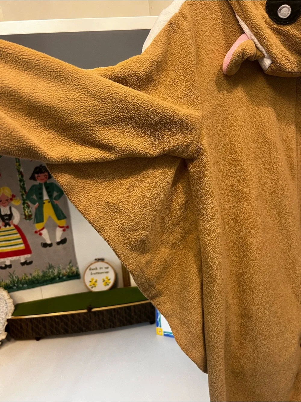 Flying Squirrel Costume One Piece Pajamas Soft - Child size 9-10 year old